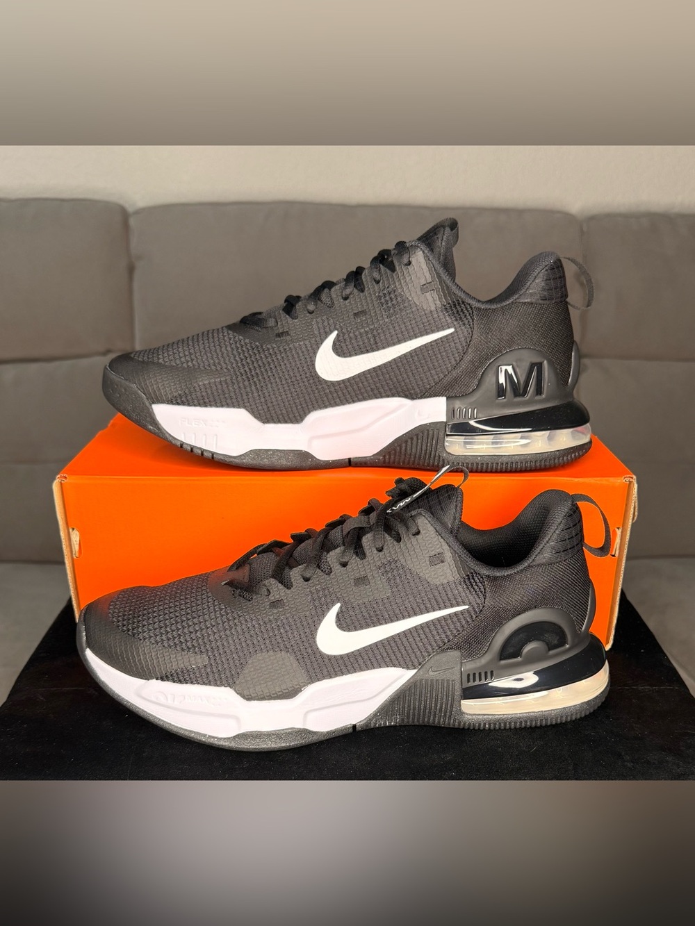 Nike Air Max Alpha Trainer 5 Shoes Black White Men’s Size 11 DM0829-001 (157)